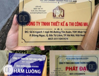 Biển hiệu công ty tại Hai Bà Trưng – Uy tín, bền đẹp