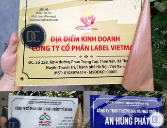 Biển hiệu công ty tại Tây Hồ – Độc đáo, ấn tượng